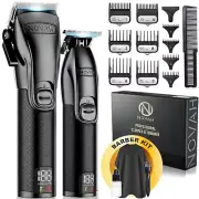 Novah® Professional Hair Clippers for Men, Professional Barber Clippers and T...