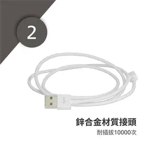 【Avier】Micro USB 2.0充電傳輸線_Android 專用 (20CM) / 黑色