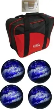 Candlepin 4 Balls, Aurora bag, Starline Galaxy, purple, 4 1/2", 2lbs 6oz