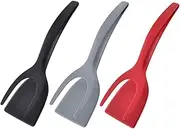 SHOWERORO 3pcs Silicone Kitchen Spatula Multipurpose Cooking Shovel for Pancakes More Ergonomic Design for Easy Flipping Kitchen Tool for Frying Turning Food