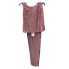 R&M Richards Mauve 3-Piece Pant Set Size 12P - Special Occasion