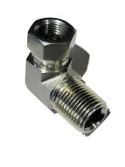 1501-08-06 Male Pipe Elbow Swivel Adapter- 1/2" Male Pipe X 3/8" NPSM