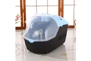 YES4PETS Medium Portable Travel Dog Cat Crate Pet Carrier Cage Comfort With Mat-Blue