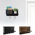 Wood Wall Mail Organizer Easy to Access Key Rack with 5 Hook Convenient tivuc