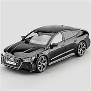 Scale Finished Model Car 1:18 Scale for Audi RS7 Coupe Alloy Diecast Car Model Exquisite Replica Vehicle Static Display Collector Die-cast Vehicle(Black)