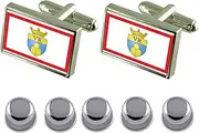 [Select Gifts] Shirt Dress Studs Victoria City Malta Flag Cufflinks