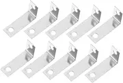 BATHVEVE 10pcs Shaped Corner Brackets for Picture Frame Backboard Fixation Easy Installation Right Angle Protectors for Artworks and Mirrors