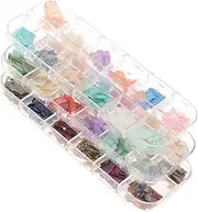 Ipetboom 12 Grids Shell Flakes Nail Art Stickers DIY Decorations for Women Flake Stickers for Nails Manicure Charm Patch