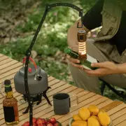 Lamp Stand Planter Holder Hanging Light Holder for Travel Backpacking BBQ