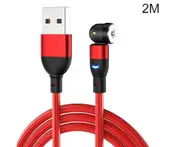 1m/2m 540 Degree Rotatable Magnetic QC3.0 Micro-USB Type-c Fast Charging Cable-6#