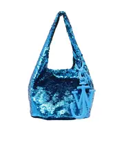 JW Anderson Mini Sequin Embellished Tote Bag One size blue-green