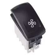 APEM Ventilator Fan Latching Red 12V LED Automotive Rocker Switch DPDT IP68