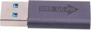 Tofficu Seamless USB a to c Adapter Fast Charging Qc 3.0 Pd 3.0 Portable Mobile Phone Charger Converter