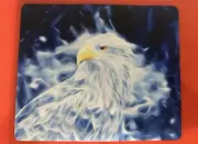 EAGLE BLUE& WHITE AMERICAN PATRIOTIC MOUSE PAD COMPUTER GAMING MAT 9.3" X 8"