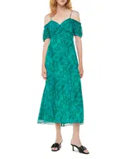 Whistles Diagonal Snake Bardot Dress