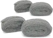 Steel Wool Fill Fabric DIY Kit, Coarse Wire Wool Hardware Cloth, Gap Blocker, Keep Mice Away from Holes/Siding/Pipeline/Vents in Garden, House, 4 Pack × 10FT