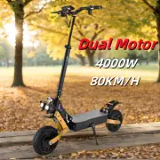 Dual Motor 4000W Electric Scooter 80KM/H 70KM Range Off Road Portable