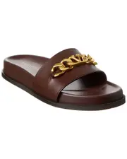 Valentino VLogo Chain Leather Slide