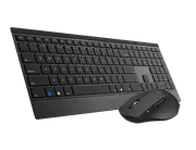 RAPOO 9500M Bluetooth 2.4G Wireless Keyboard Mouse Combo Black- Multi-Device connection - Adjustable1600DPI 4.5mm Ultra-Slim. 12 Months Battery Life 9500M