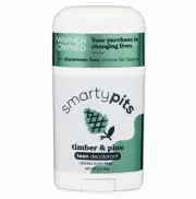SmartyPits Aluminum Free Deodorant Teen Formula Timber & Pine 2 oz.