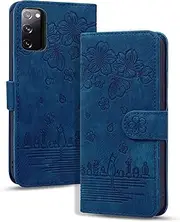 YBFJCE Wallet Case for Samsung Galaxy S20 FE 5G,Magnetic Folio PU Leather Case Wallet Flip Cover with Card Holder,Protective Phone Cover for Samsung Galaxy S20 FE 5G,Royal Blue