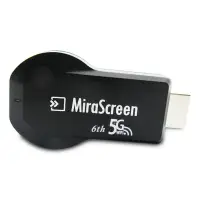 在飛比找Yahoo!奇摩拍賣優惠-【六代MiraScreen-5G】高畫質無線影音傳輸器(送5