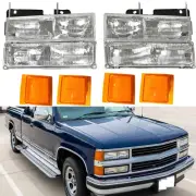 for 1994-1998 Chevy C/K 1500 2500 3500 Headlights & Corner Parking Lights