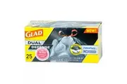 New Glad Forceflex Gffgb25 Garbage Bags Drawstring 75L - Black Carton (6 X 25Pk)
