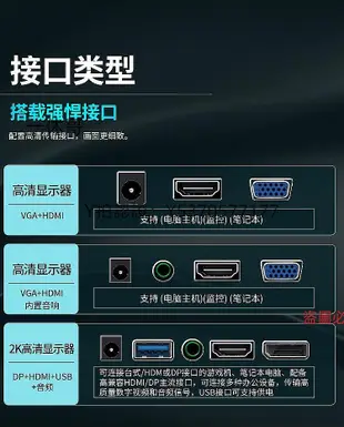 電腦螢幕電腦螢幕24寸1k144hz27寸無邊框32英寸曲面2K165hz監控屏22電視