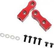 Oshhni 2Pcs Servo Mount Brackets Replacement Accessory Upgrade Parts Metal for TT01 TT02 1/10 Remote Control Car Sturdy Lightweight , Red