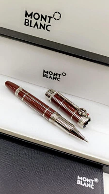 Casual MB Arthur Red Ball Pen Gift Set with Chrome Trims Black Refill