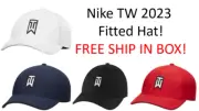 FREE SHIP IN BOX! RARE 2023 Nike Tiger Woods TW Fitted Golf Hat Cap DH1344