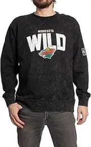 Calhoun NHL Surf & Skate Unisex Acid Wash Ultra-Soft Crewneck Sweatshirt