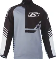 Klim Revolt 1/4 Zip, functional shirt , color: Black/Grey/White , size: XXL