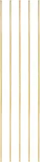 uxcell 5 Pcs Brass Round Rod, 2mm x 8" Lathe Bar Stock H62 Brass Round Stock for DIY Craft Making Hardware Novelty Model Car Plane Boat Ship, Copper