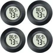 4 Mini Digital Hygrometer Thermometer Gauge, Indoor Outdoor Temperature Humidity