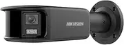 Ⲏіkvіsіon 4K 8MP Panoramic Fixed Bullet Network Camera Indoor(DS-2CD2T87G2P-LSU/SL Black 4MM)，24/7 Hours Full Time Color，180° Viewing Angle，Focus on Human and Vehicle Classification, Two-Way Audio