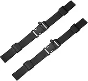 uxcell Backpack Chest Strap [2PCS] - Adjustable Sternum Straps with Emergency Whistle Buckle Use for Backpack Replacement & Hiking - [Black] Chest Belt Quick Release Buckle