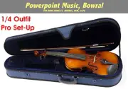 Raggetti RV2 Violin Outfit 1/4 + Clarendon Gold Strings & Pro Set up