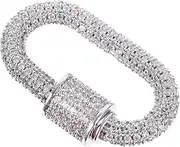 OHPHCALL Necklace Charm Clip Jewelry Hook Clasp for Professional or DIY Jewelry Sturdy Eye-catching White