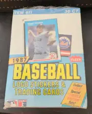 1987 Fleer Baseball Wax Box BBCE Wrapped Sealed