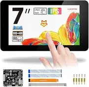 Raspberry Pi Screen 7 Inch DSI Touch Screen for Raspberry Pi 5 Support 3D Printing for Raspberry Pi Display IPS Screen Capacitive 800 x 480, 170° Wide Viewing Angle Toughened Glass LCD Panel