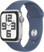 Apple Watch SE GPS 40mm Silver Aluminium - Denim Sport Band - M/L