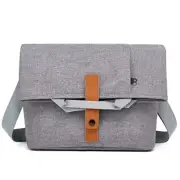 Vintage Canvas Messenger Bag for Men Women,Travel Shoulder bag Grey