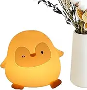 Penguin Baby Night Light, Cute Animal Night Lamp Penguin, Rechargeable Bedside Touch Light, Soft Glowing Led Lighting, Decorative Gentle Brightness, 4.8x4.41x3.98 Inches, for Daily Use