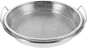 OFFSCH Large Capacity Oil Tray for Kitchen Stainless Steel Draining Basket Easy to Clean Essential Tool