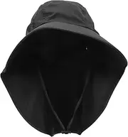 [ESOMAVRIX] Outdoor Sun Hat Sun Protection Hat Tennis Hats Visor Hat Summer Hats Sun Hats Fishing Trucker Cap Surf Hat with Net Golf Sun Hat Baseball Cap Tan Sunscreen Hat Caps Polyester Black/1167