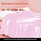 Real Waterproof PVC Adult Bedsheets Bed Cover Couple Flat Sheet Oil SPA Coverlet