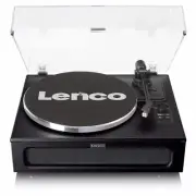 Turntable with 4 Speakers Vinyl Record Player Set Stereo System Bluetooth Deck