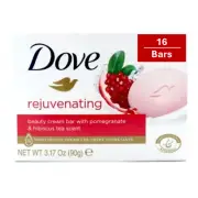 DOVE SOAP REJUVENATING POMEGRANATE BAR - 3.17oz (16 Pack)